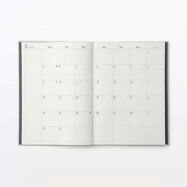 muji vertical month
